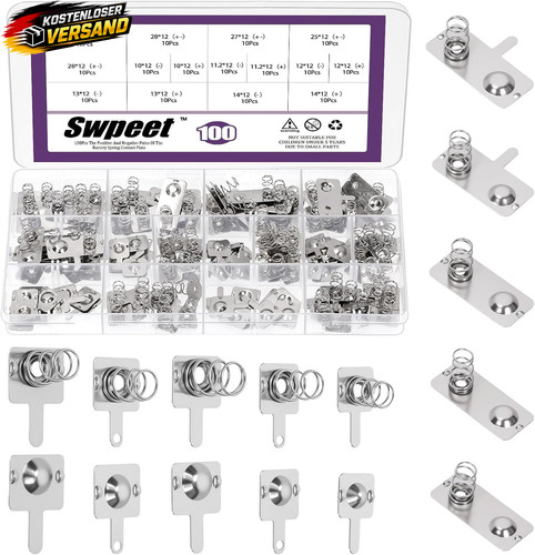 150 stück batteriefedern set - 150,