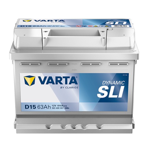 Varta d15 12v 63ah 610a - varta,